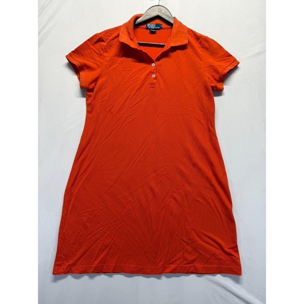 Polo Ralph Lauren Polo Dress Womens‎ Orange XL Performance Tennis Button Placket